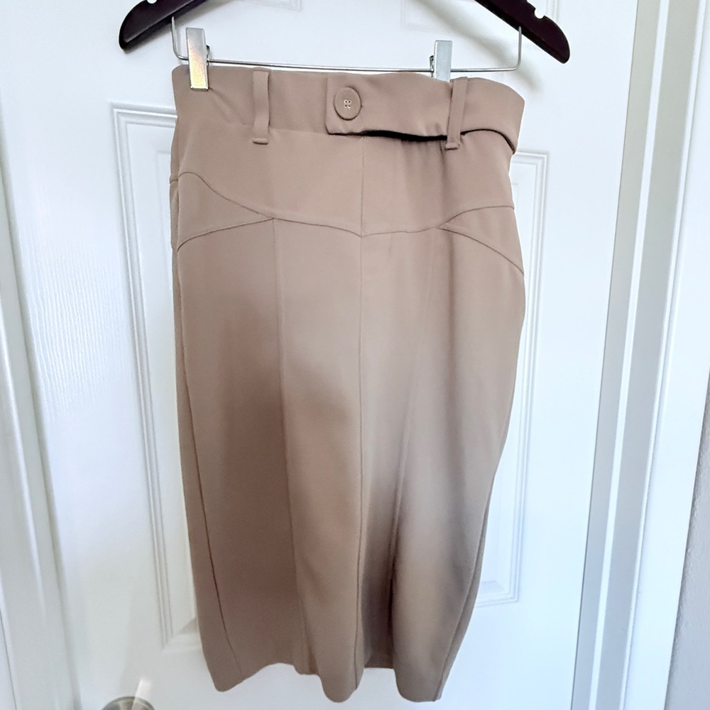 Fashion Nova Tan Pencil Skirt